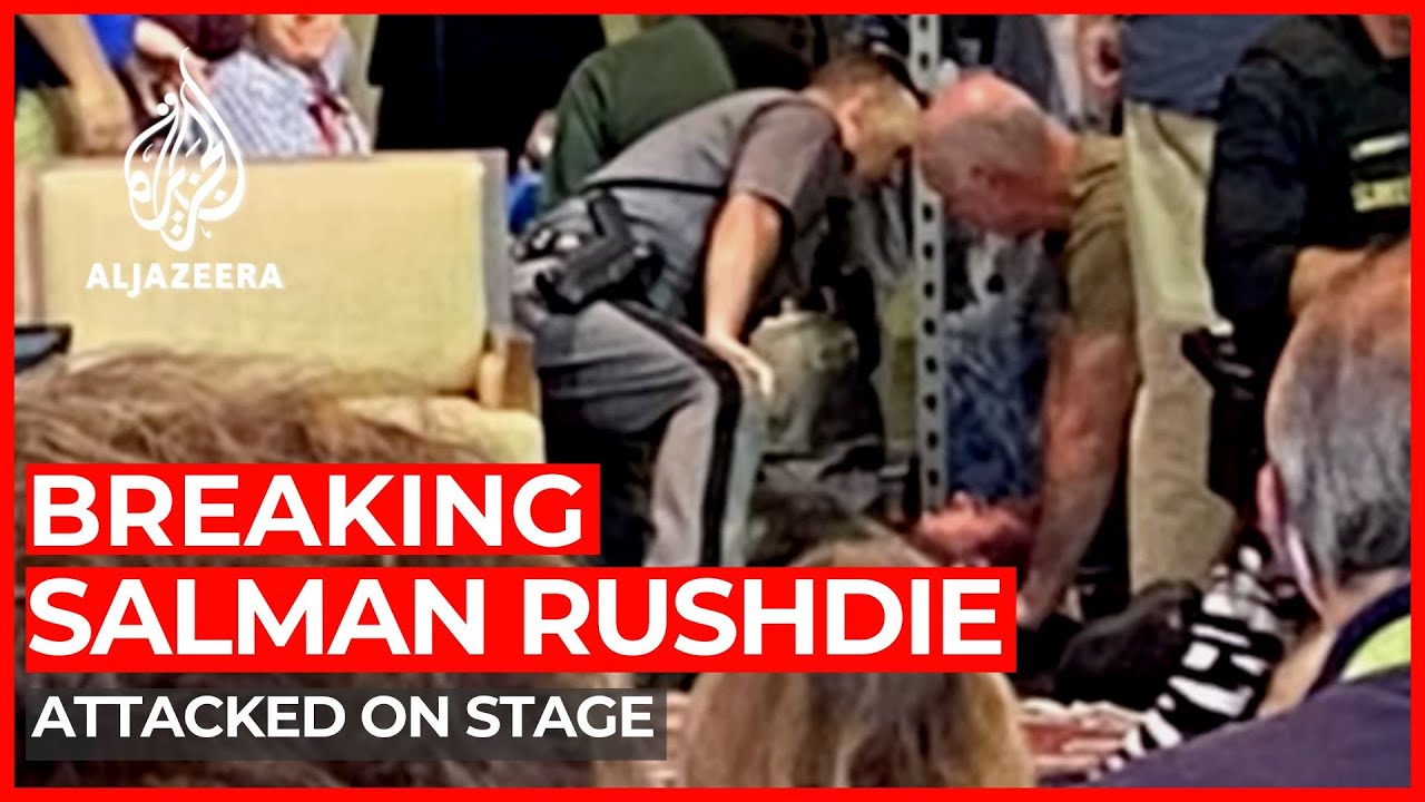 Author Salman Rushdie has been attacked on stage