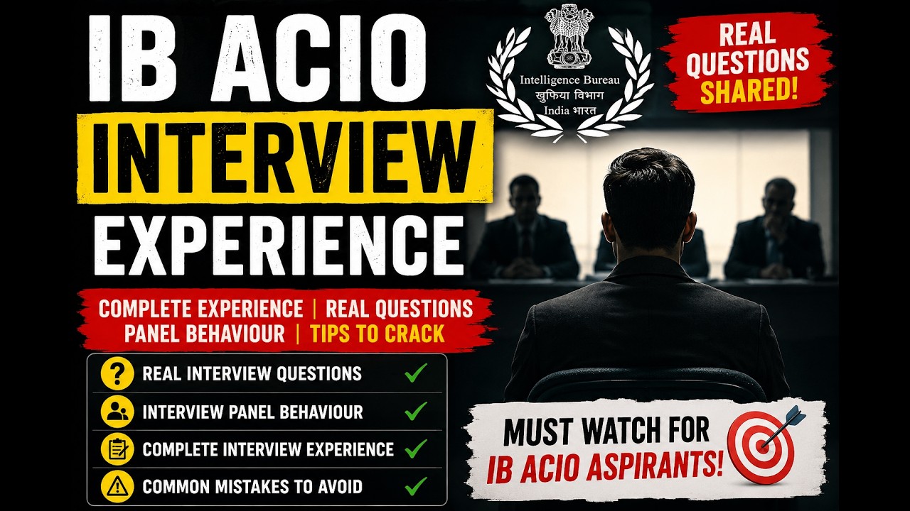 IB ACIO Interview Experience | Questions Asked | Complete Interview Process | MHA ACIO Interview