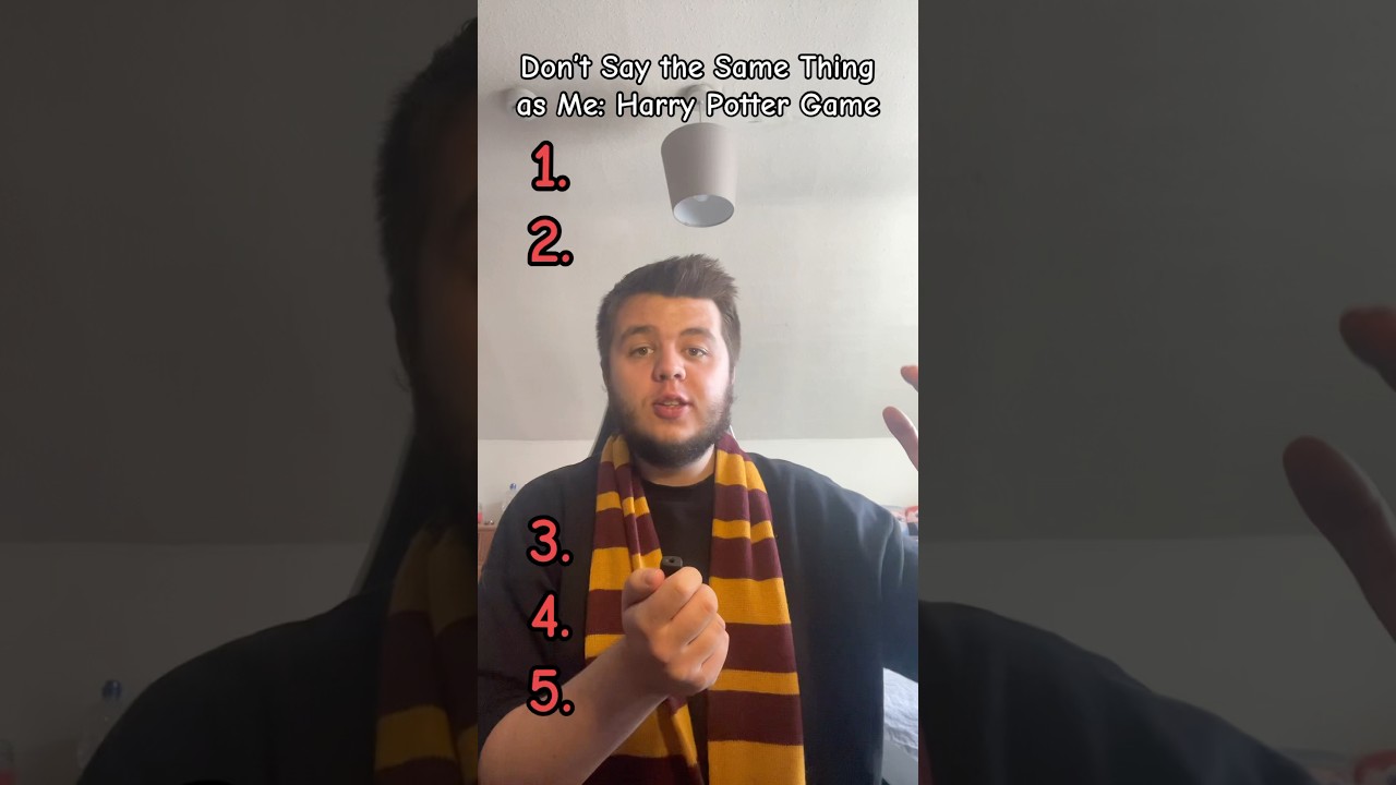 Don&rsquo;t Say the Same Thing as Me: Harry Potter Game 🪄