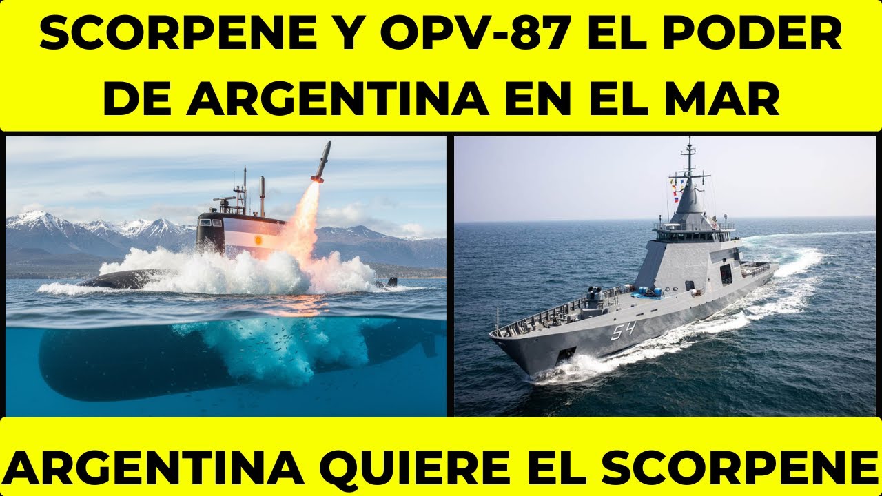 Así es el brutal submarino que quiere comprar Argentina junto a los patrulleros OPV-87