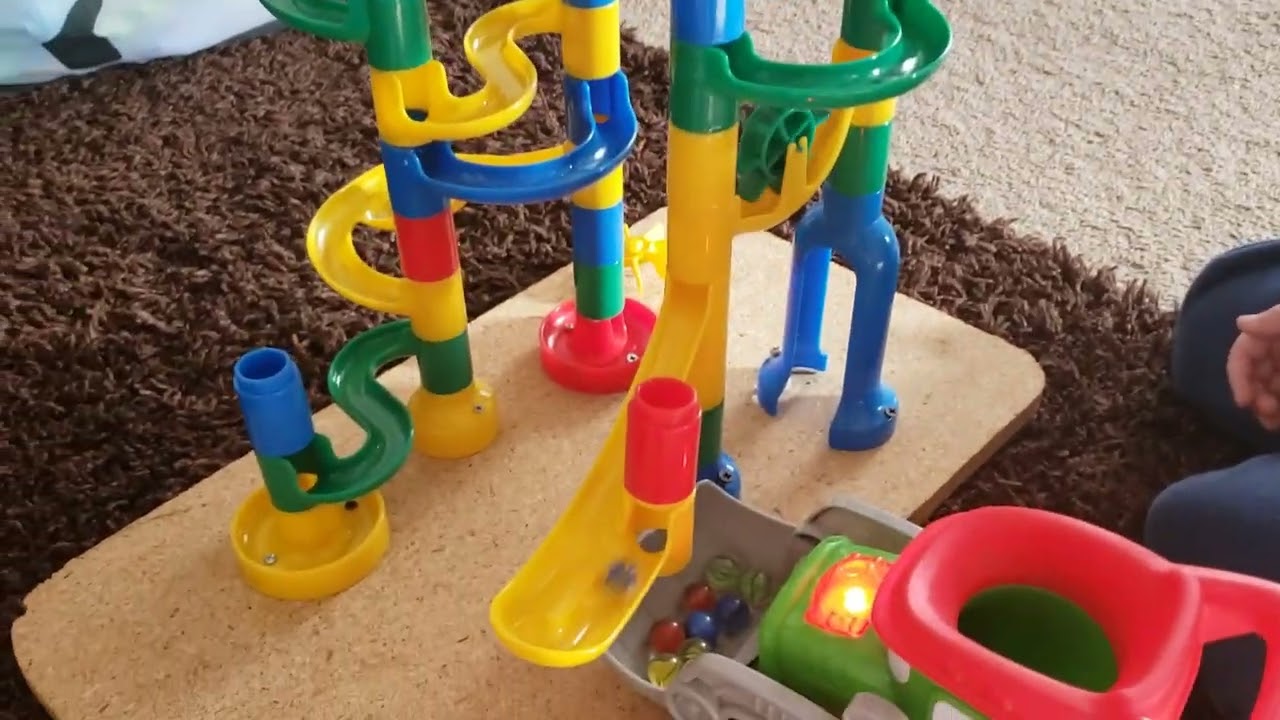 Marble Run Race ASMR ☆ HABA slope, Truck Shah Hussain