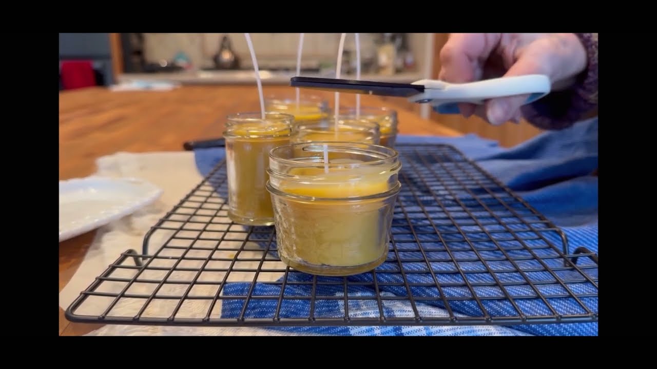 Re-Purposed Beeswax into New Candles! (love good candles)