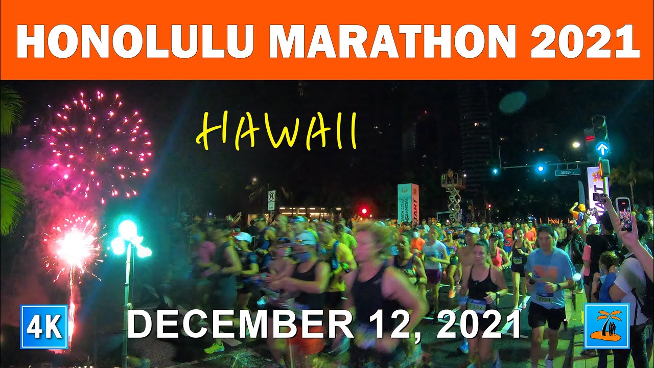 HONOLULU MARATHON 2021 🏃‍♂️ START TO PARK 10K 🏃‍♀️ Kapiolani Park