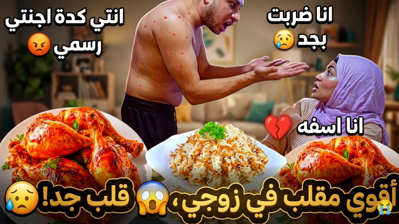 مقلب الجرب في زوجي 😱 خرج عن شعوره 😡 وشتمني وضربني بجد 😥/Scabies prank on my husband