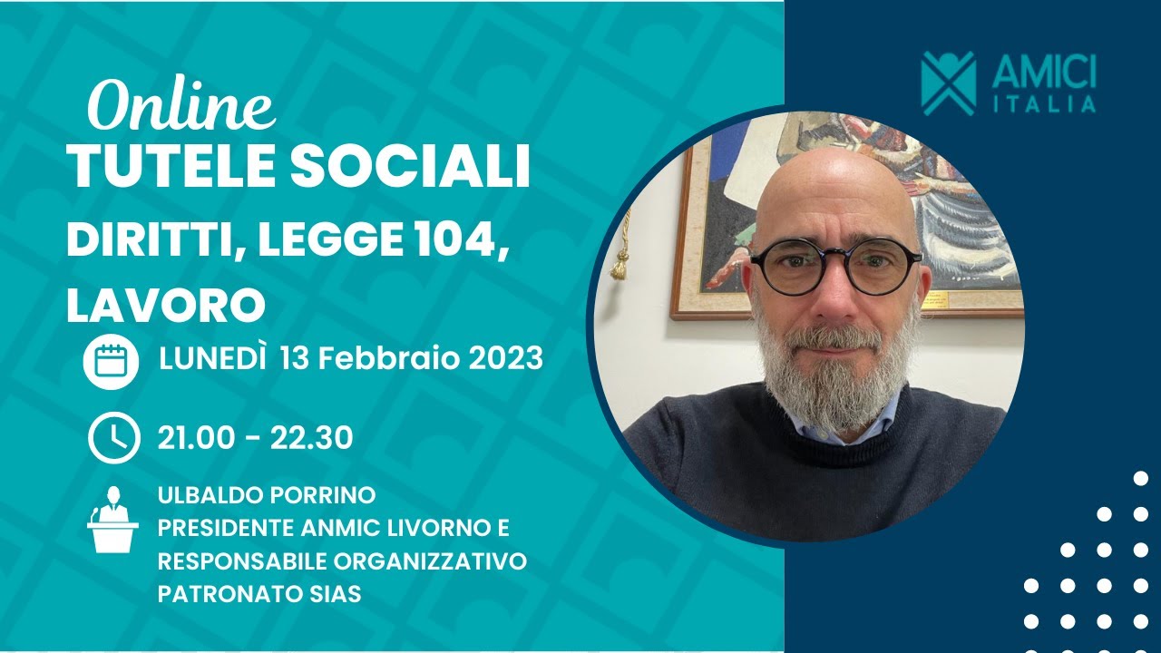 Webinar | Tutele sociali e invalidità per i pazienti cronici