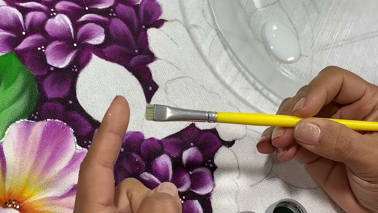 Pintura em tecido fica de folha 🍃.