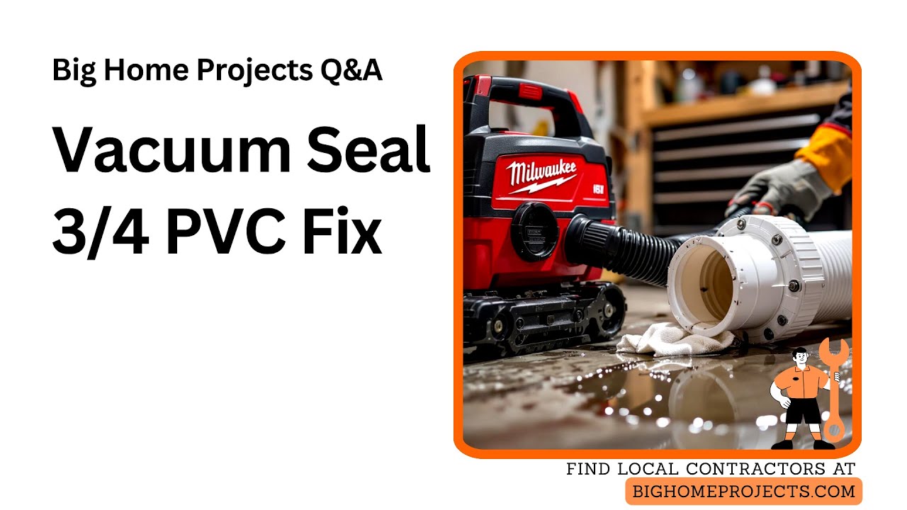 Milwaukee 18V Shop Vac Seal Trick for 3⁄4 PVC