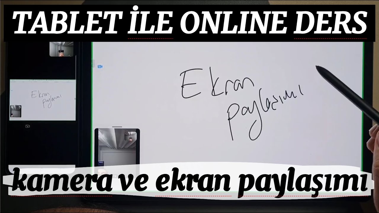 Samsung Android Tablet Zoom Uygulaması ile Online Ders Verme