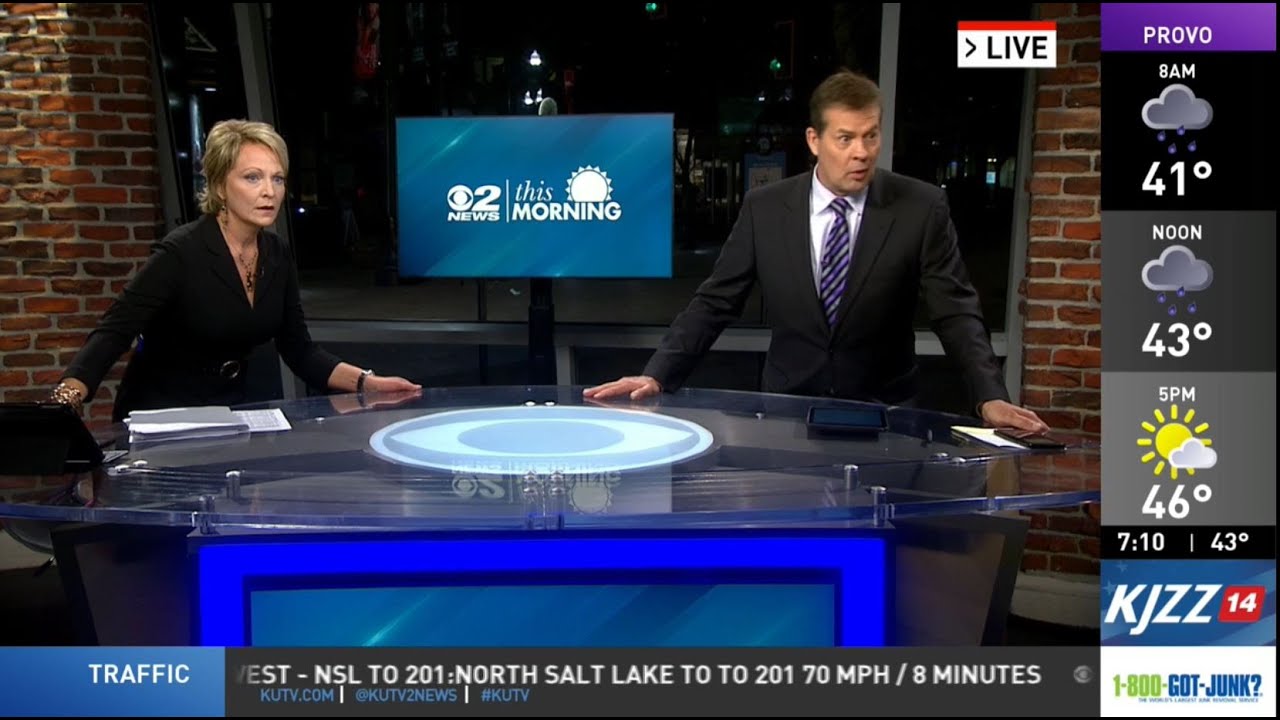 2News in the Morning during 5.7 magnitude earthquake