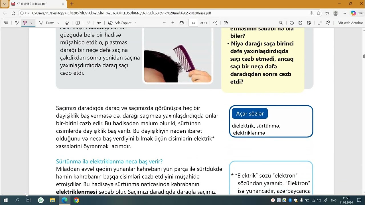 RFM İMTAHANA DƏSTƏK✨️ Elektrik yükü və elektrik sahəsi~~ ilk 3 mövzunun ətraflı izahı