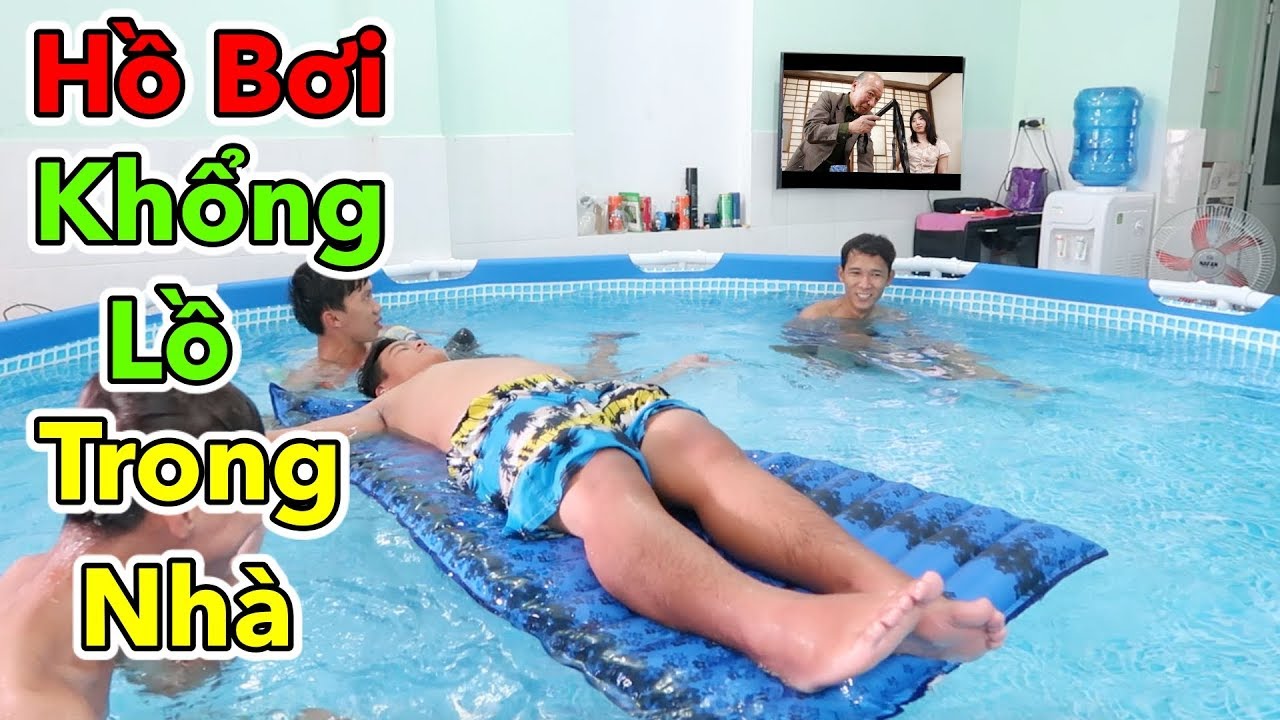 Lamtv - Làm Bể Bơi Ngay Trong Nhà Để Tắm | Hồ Bơi Khổng Lồ Trong Nhà | indoor swimming pool