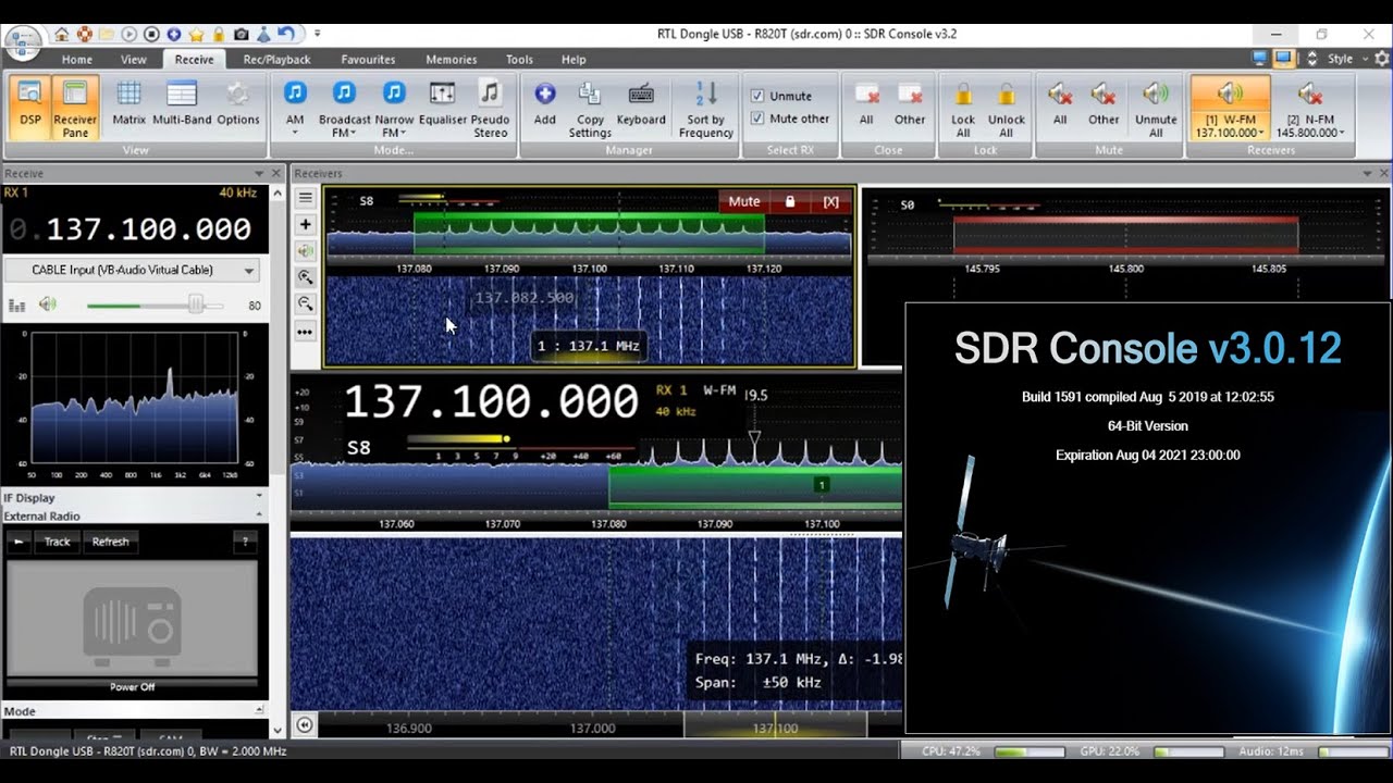#077 Sdr Console V3 para satélites de radioaficionados