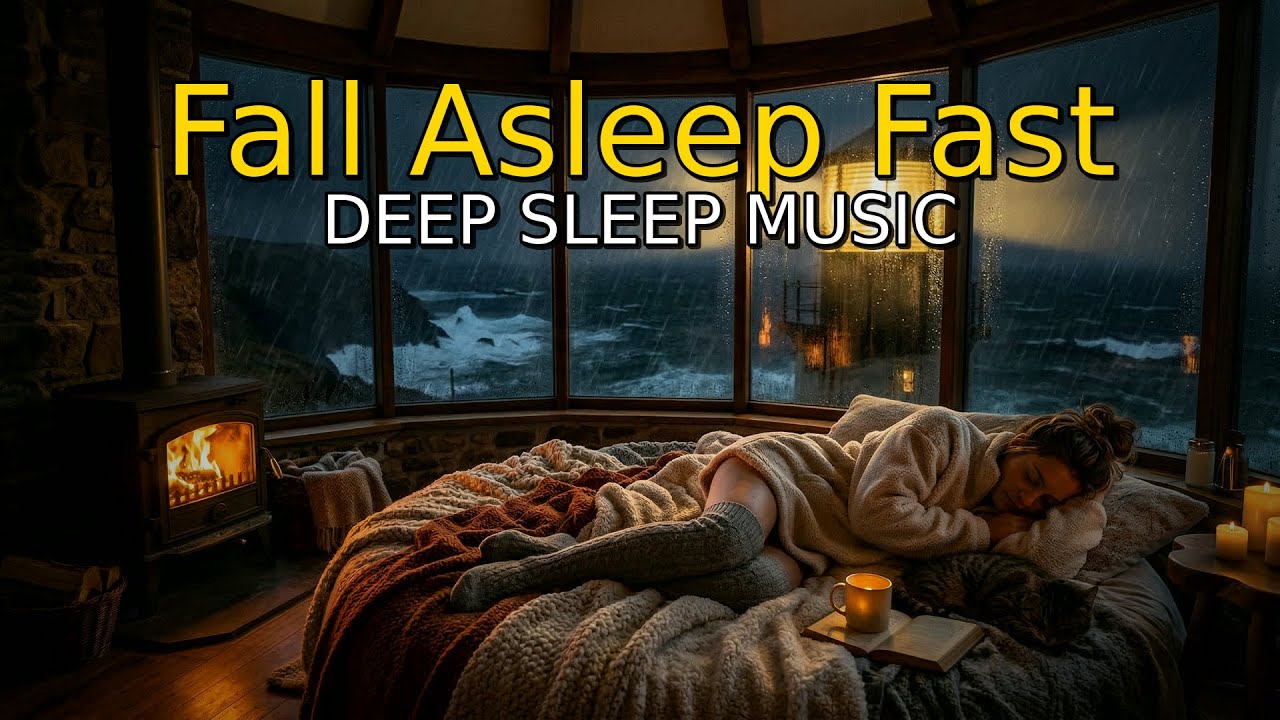 Deep Sleep | Lighthouse Storm Ambience 🌧️