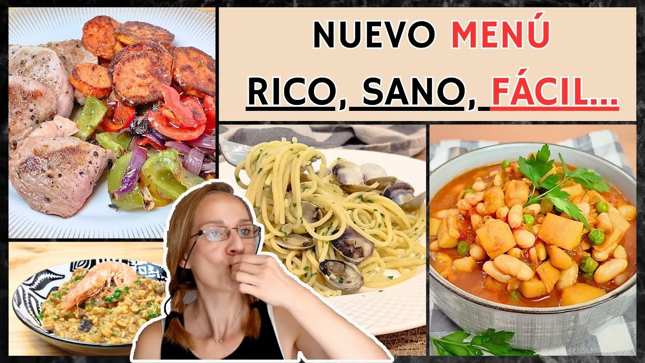 ​Recetas FÁCILES Y RÁPIDDAS para tu MENÚ SEMANAL SALUDABLE.