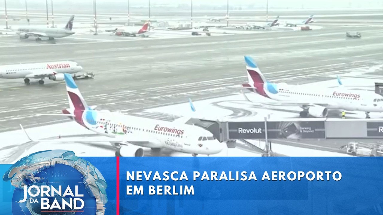 Berlim enfrenta a nevasca mais forte dos últimos anos | Jornal da Band