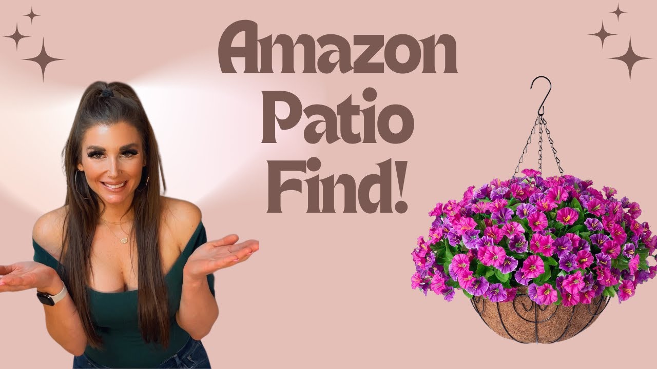Amazon Patio Find You&rsquo;ll Love | Ammyoo Hanging Flower Basket Review #amazonfinds