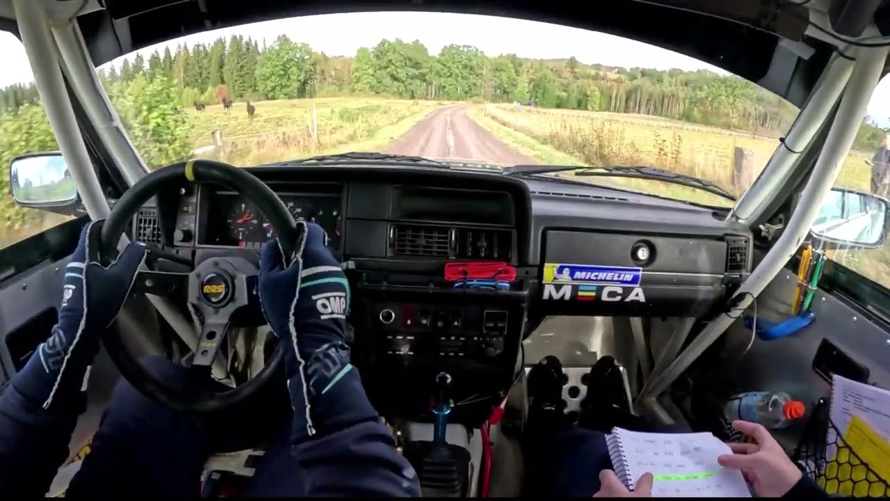Rally Vetlanda 2024 ss5 Robin Thörnberg/Elinor Thörnberg