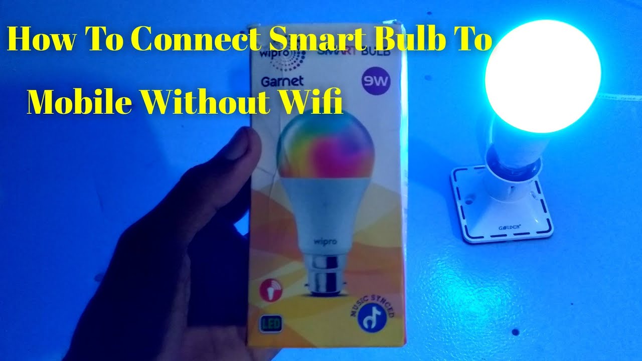 How To Setup Smart Bulb To Mobile Without Wifi | Wipro 9W Smart Bulb With Music Sync
