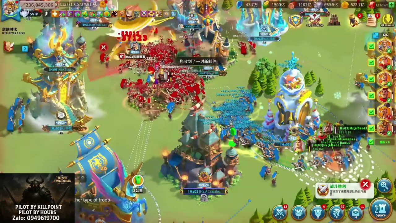 pilot seed B khỏe thật [pilot Quírồm] #rok #rokf2p #riseofkingdoms