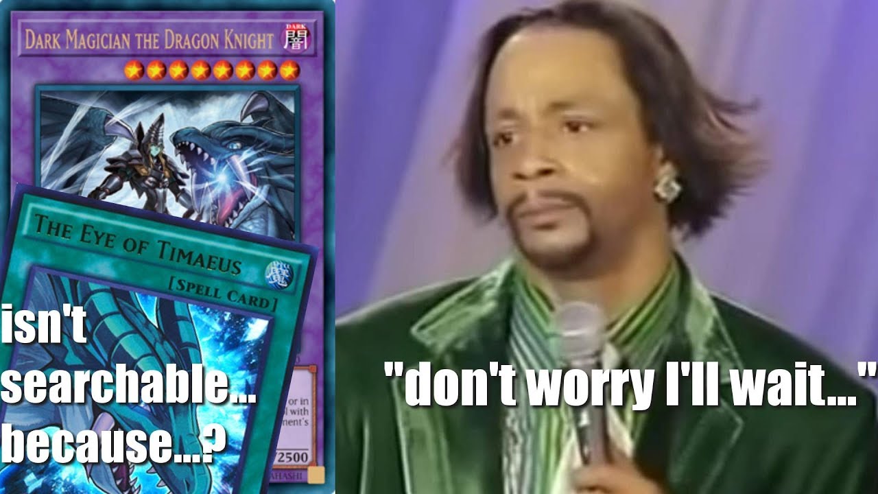 Dark Magician the Dragon Knight: Eye of Timaeus isnt searchable because...? 