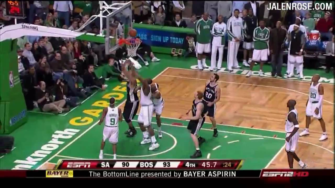 Celtics vs Spurs in HD - Feb 8, 2009 - Jalen Rose Reports