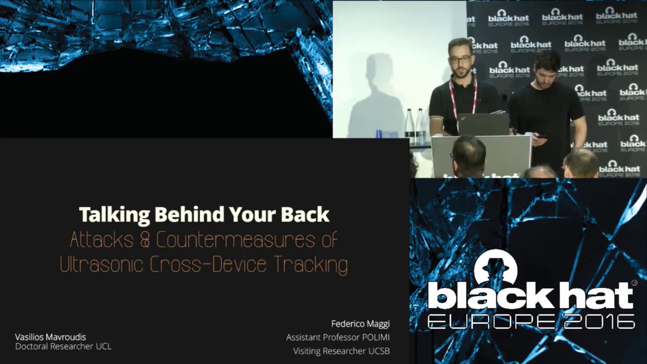 Talking Behind Your Back: Attacks and Countermeasures of Ultrasonic Cross-Device Tracking