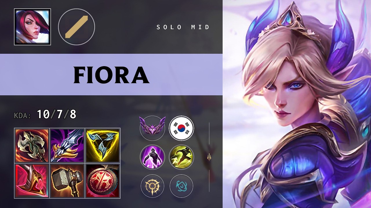 Fiora Mid vs Ryze - KR Master Patch 26.14