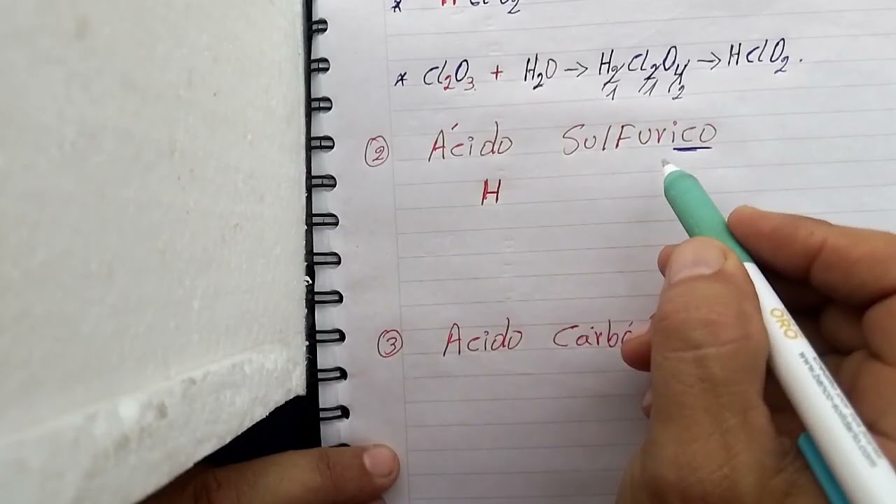 EJERCICIOS DE LOS ACIDOS OXACIDOS (Casos Simples).