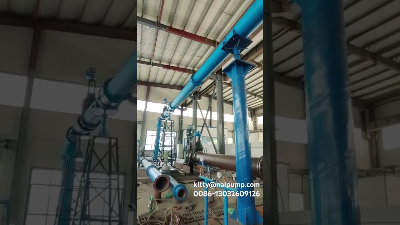 Naipu 18/16G-G Gravel Sand Pump Performance Test #dredgepump #machine #pumpparts #manufacturing