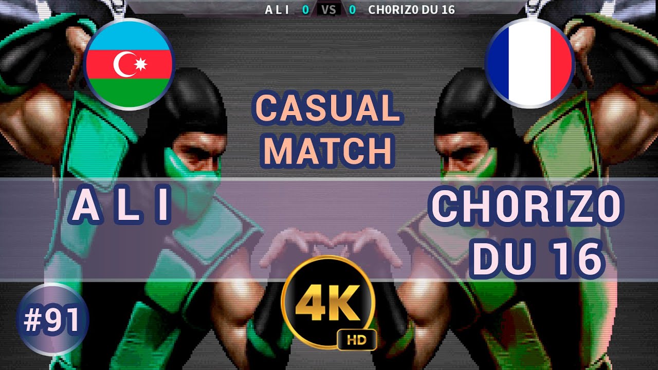 UMK3 - 🇦🇿 A L I vs CH0RIZ0 DU 16 🇫🇷 /4K 60FPS #umk3 #ultimatemortalkombat3 #t99hex #t99h #team99hits
