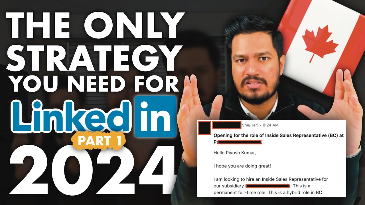 HOW TO FIND JOBS AFTER GRADUATION IN 🇨🇦 CANADA : PART 1 OF 2 | LinkedIn Job Search Tutorial | PIYUSH