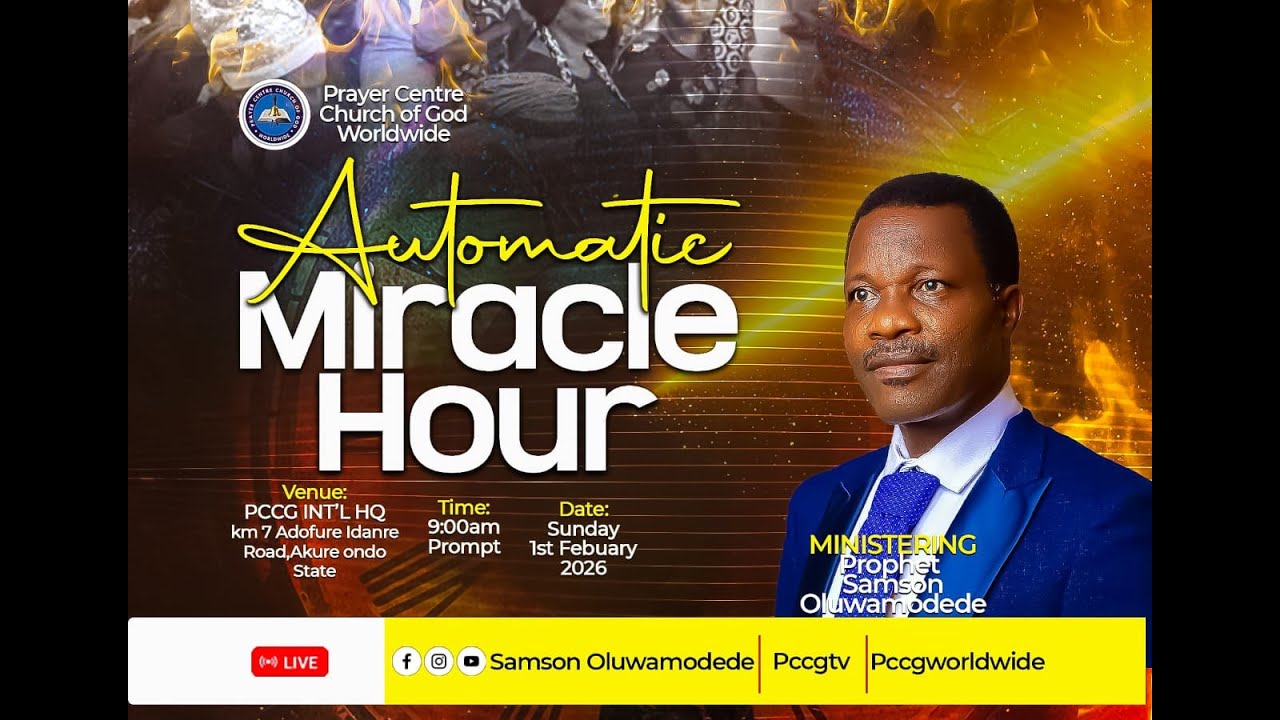P.C.C.G AUTOMATIC MIRACLE HOUR  (01-02-2026)