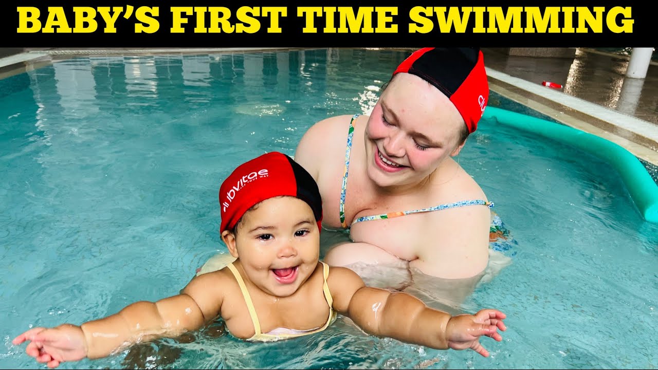 Our Baby First Time At A Swimming Pool | Interracial Couples | Mixed Child