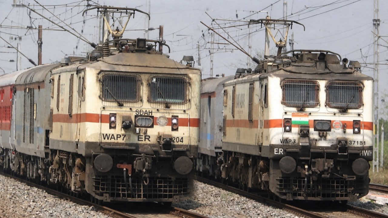High Speed Corridor ⚡ 130 vs 110 KM/H Express Train Action | Indian Railways