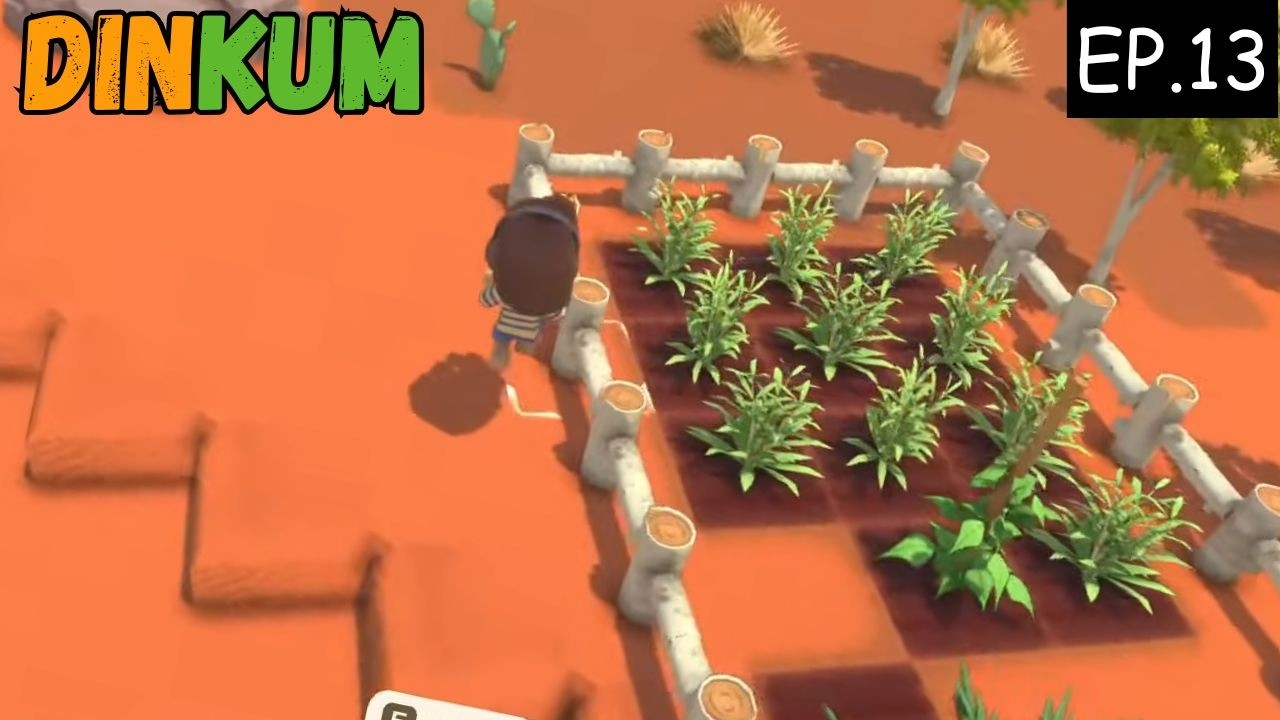 building and upgrading my town in dinkum | cozy survival sim live | episode 13