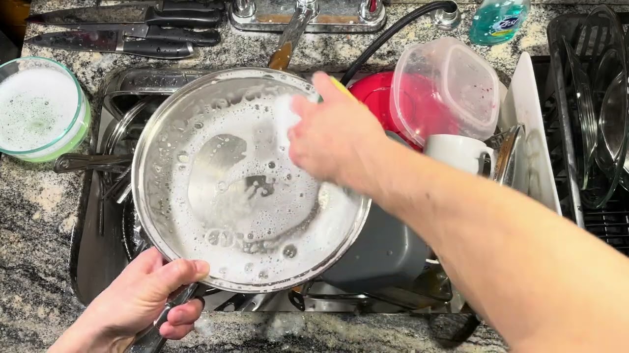 ASMR Washing Dishes 38 (no talking)