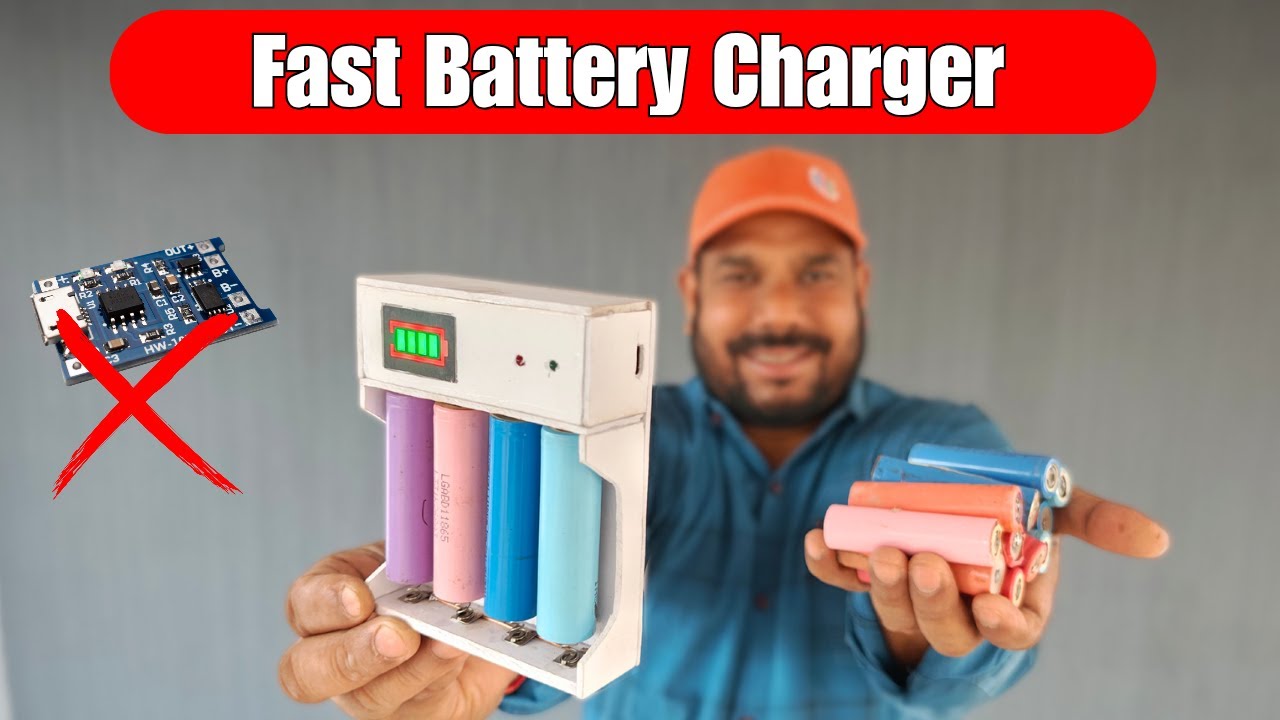 Homemade Lithium-ion Battery FAST Charger - 100% Working | Duracell Experiment