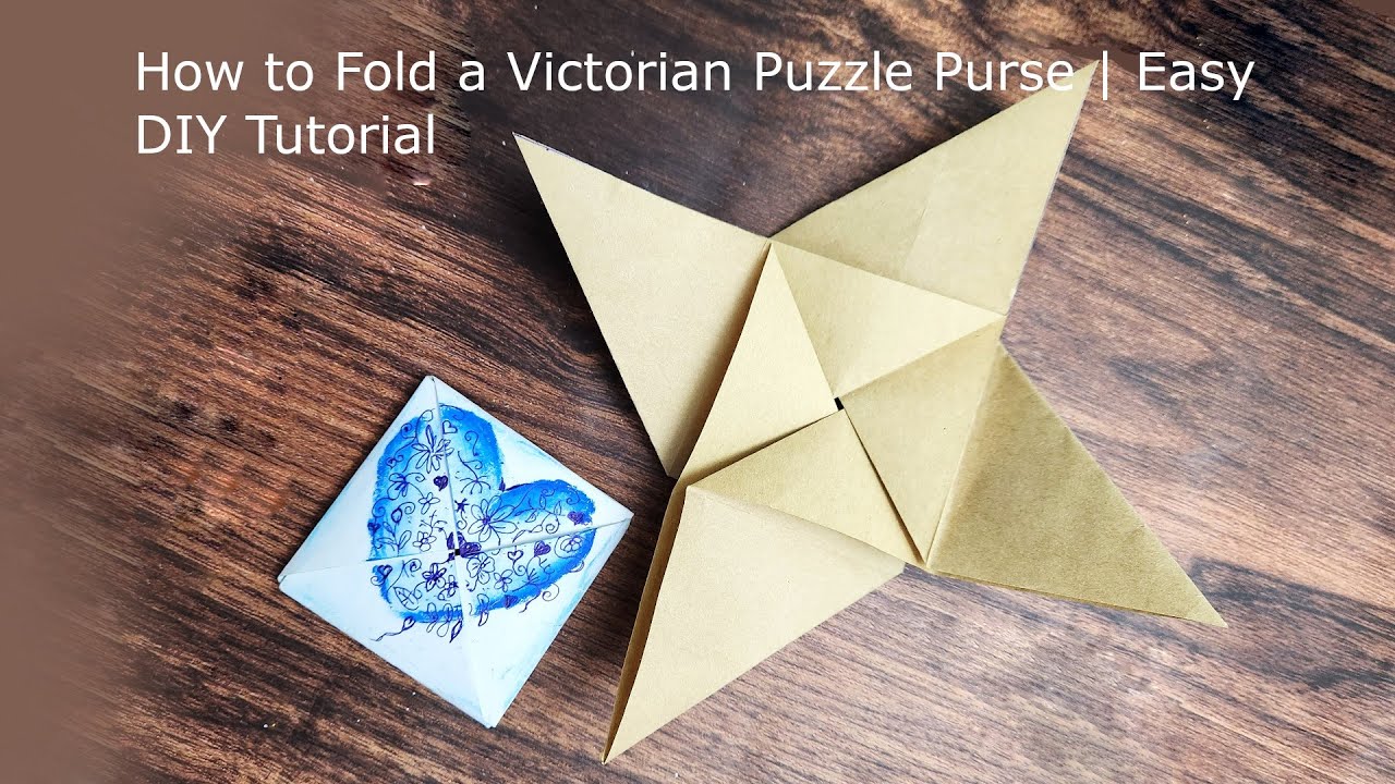 How to Fold a Victorian Puzzle Purse | Easy DIY Tutorial