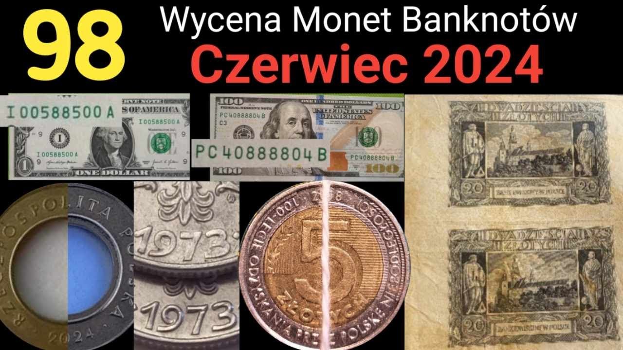 98 Wycena Monet Banknot&oacute;w Destruktoza Czerwiec 2024 Skup Monet Banknot&oacute;w Destrukt&oacute;w
