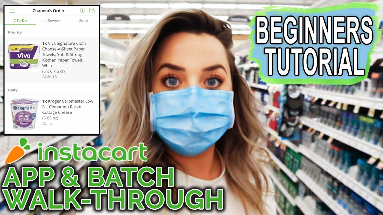 INSTACART App & Batch Tutorial ~ SHOP WITH ME