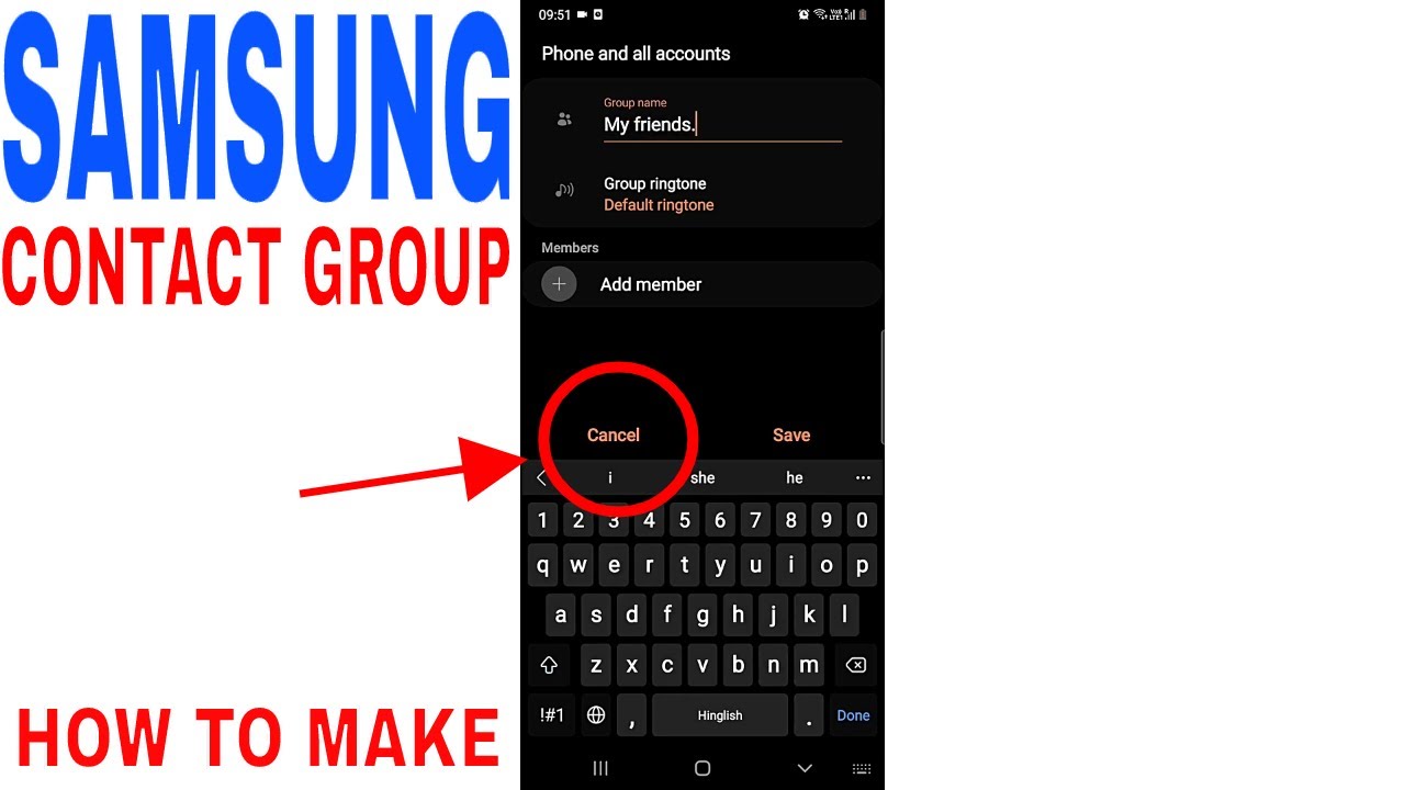✅ How To Make A Contact Group On A Samsung Device 🔴