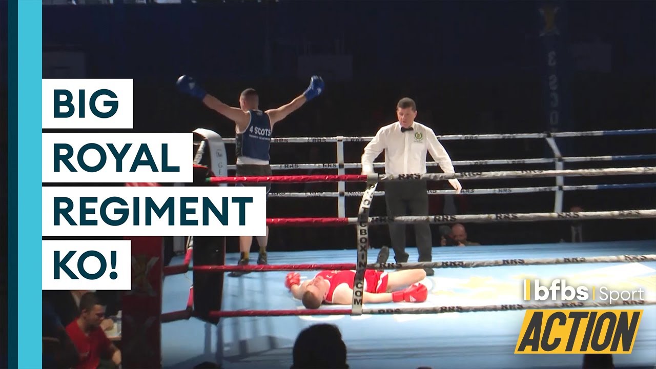 🥊 STUNNING KO at Royal Regiment of Scotland Boxing Event | ACTION