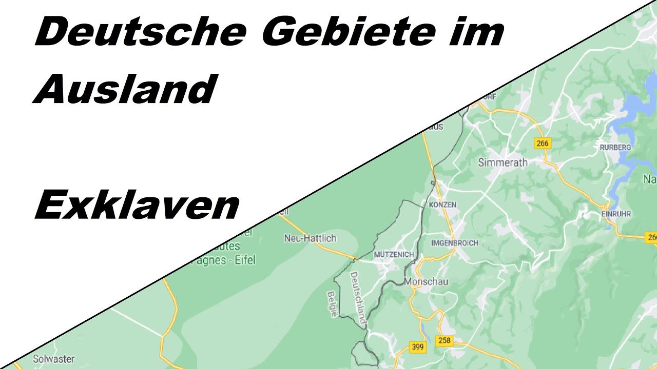 Deutsche Gebiete im Ausland! - Exklaven an der Vennbahntrasse