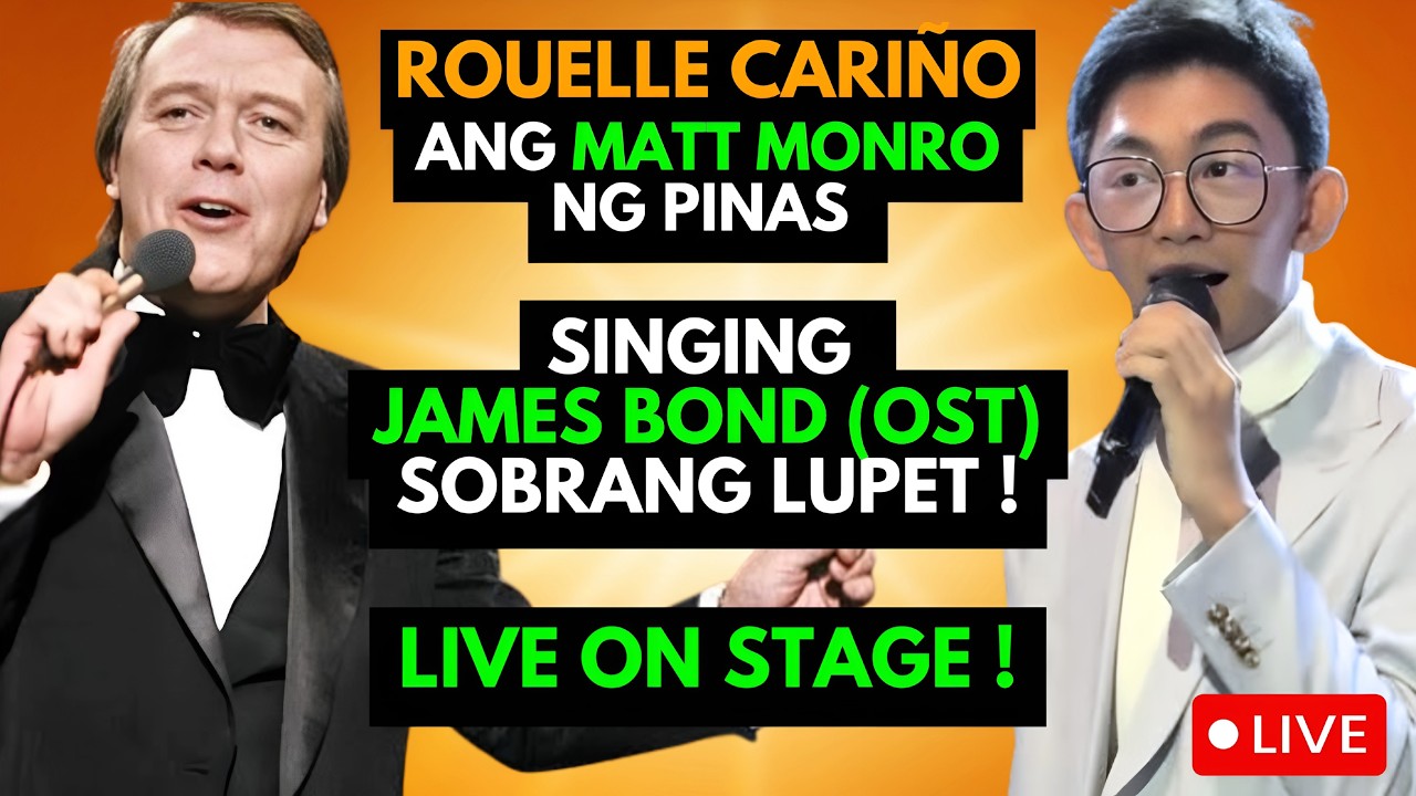 MATT MONRO ng Pinas SINGING james bond (OST) Rouelle Cariño #rouellecariño #mattmonro #kantakwento