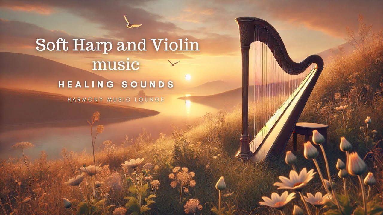 Healing Sounds | Soft Harp and Violin Instrumental for a Peaceful Mind & Soul