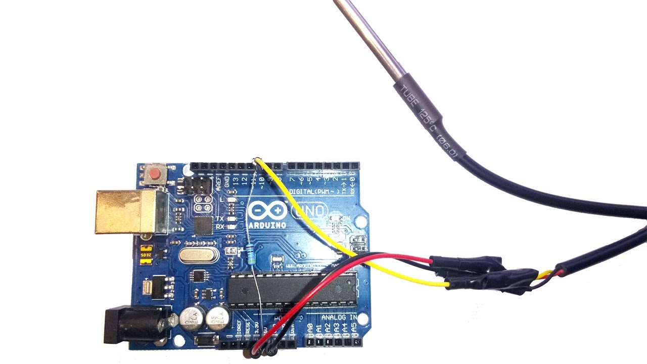 Подключение датчика температуры DS18B20 к Arduino