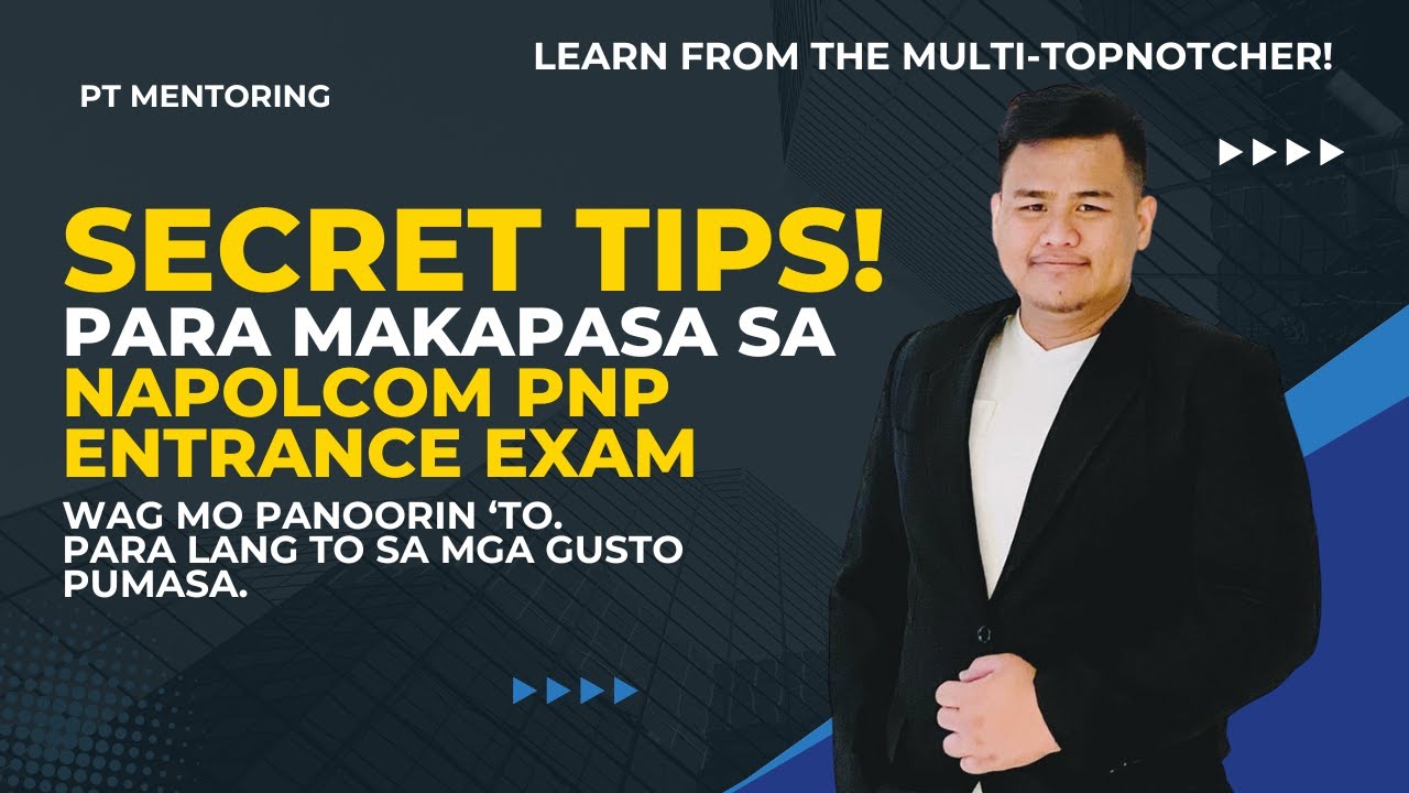 SECRET TIPS PARA MAKAPASA SA NAPOLCOM EXAM