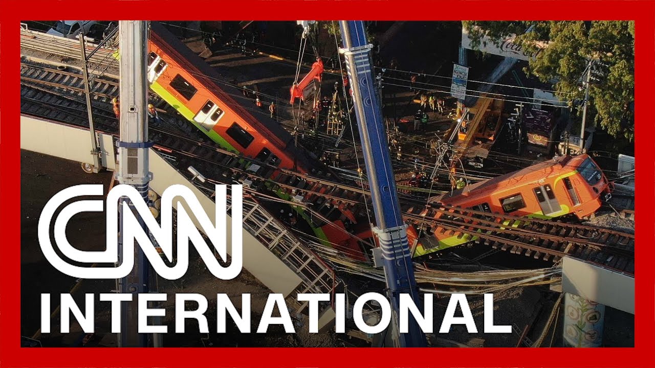 Video shows moment Mexico City metro overpass collapses
