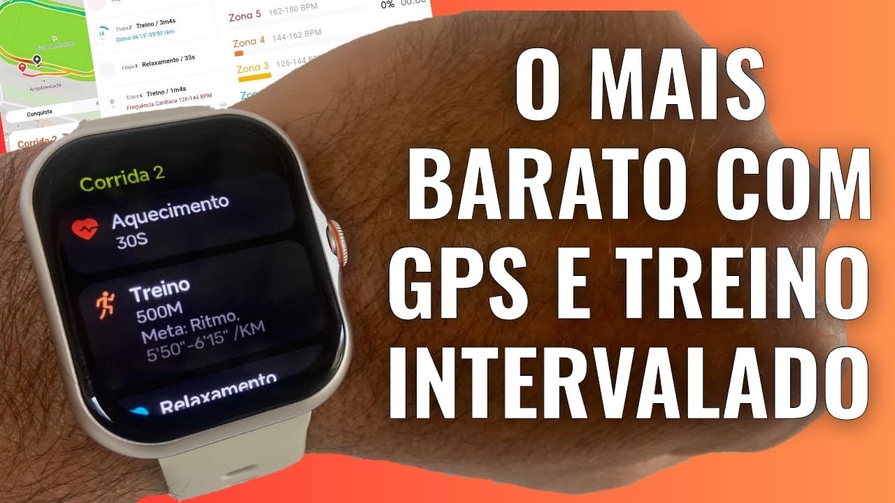 TESTEI O SMARTWATCH BETTDOW FB055 NO TREINO INTERVALADO E SURPREENDEU! EU MONTEI E FIZ NA PRÁTICA.