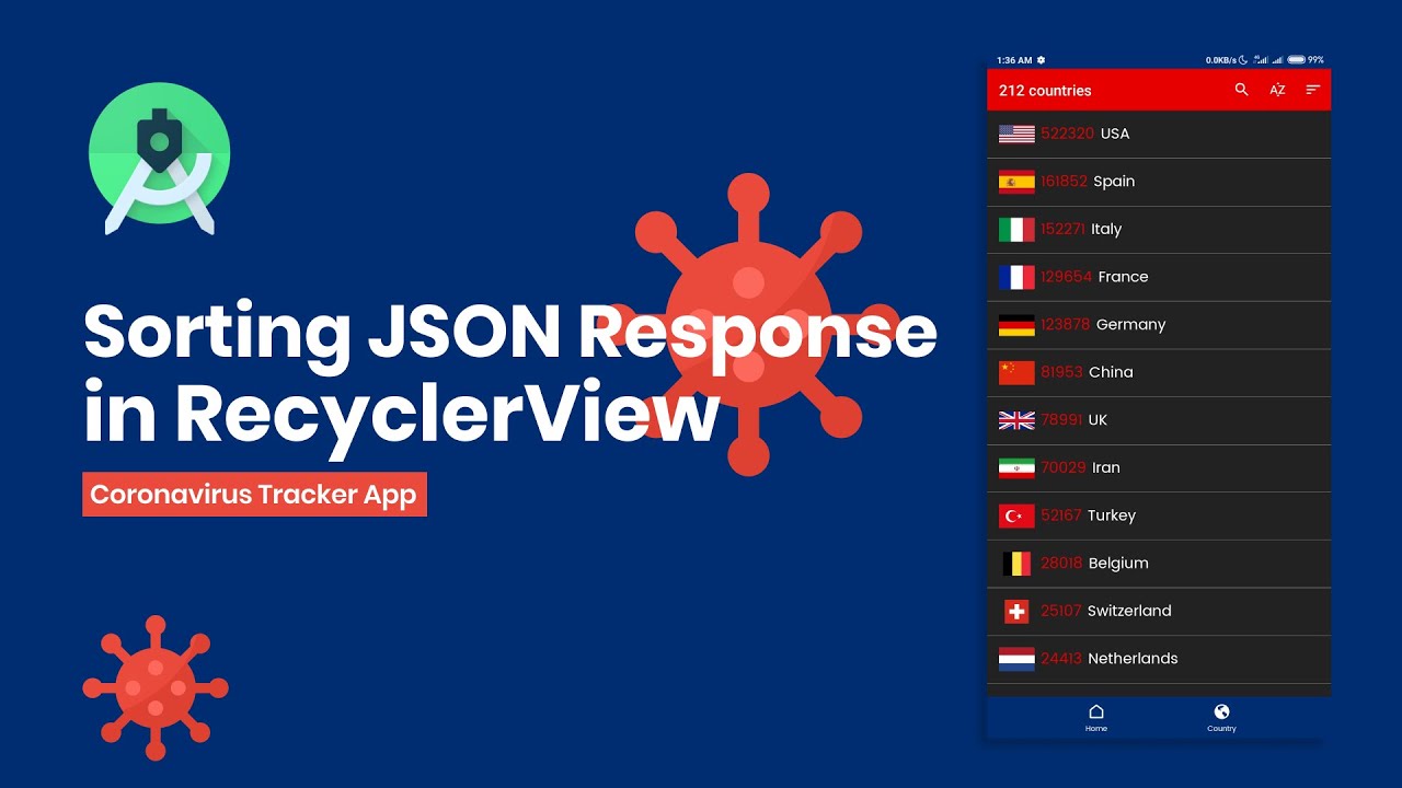 Sorting JSON ArrayList Alphabetically and Greatest in RecyclerView to Tracker App Realtime Data